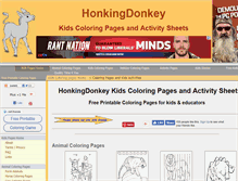 Tablet Screenshot of honkingdonkey.com
